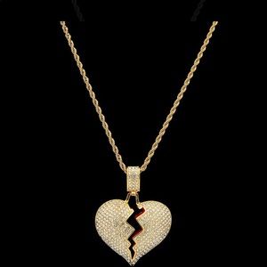 Heart Break Gold Necklace
